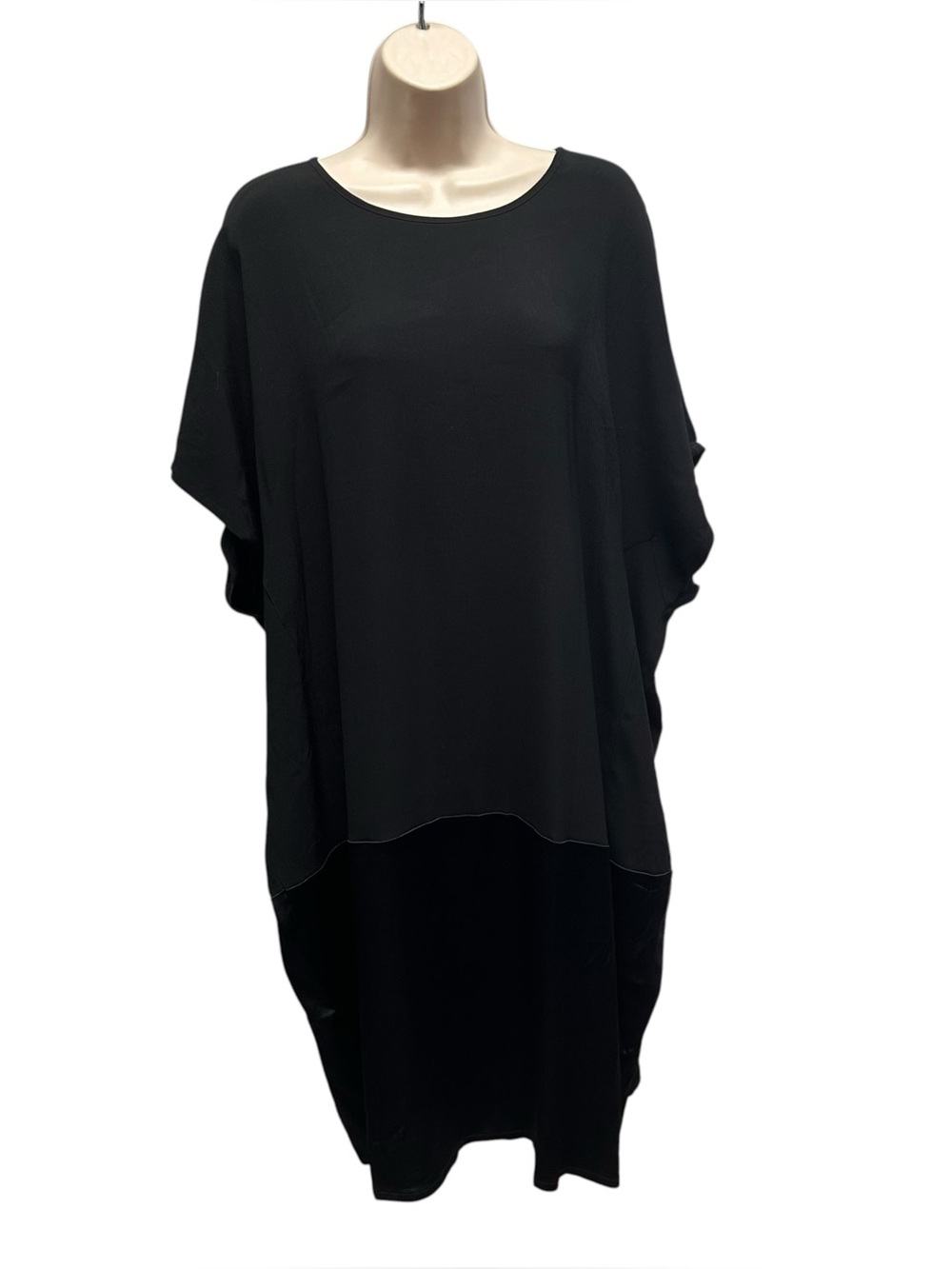 Universal Standard women’s shift dress black mixed fabric size large 22/24